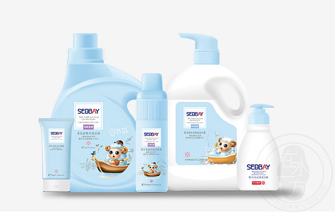 在水一方 蕴爱儿童洗护用品的诗意包装设计